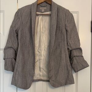 H&M Women's Textured Gray Blazer